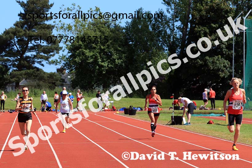 Womens 100 metres, 2024 NE Masters Track and Field Champs., Monkton Stadium, Jarrow.  Photo: David T. Hewitson/Sports for All Pics